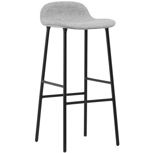 Normann Copenhagen Form Barstol 75 cm Grå / Svart Stål