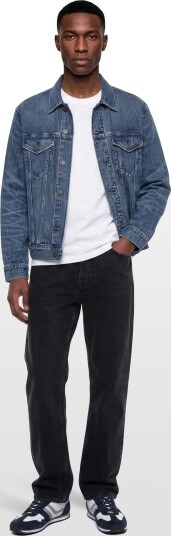 American Eagle Indigo Classic Denim Trucker Jacket Blue XXL American Eagle Indigo Classic Denim Trucker Jacket Blue XXL