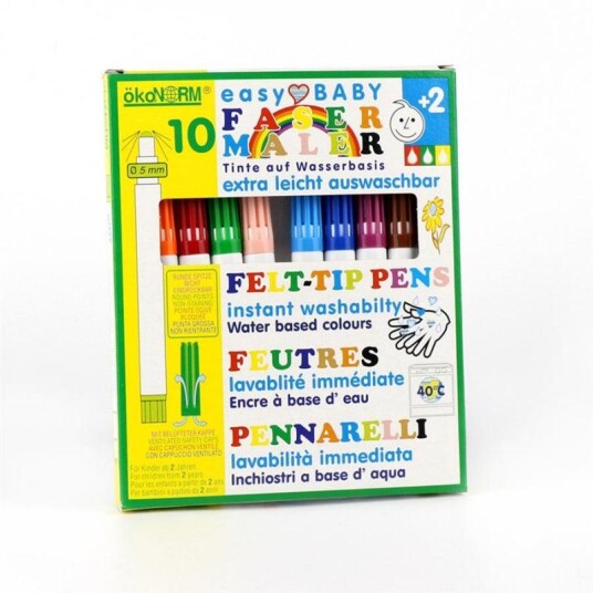 Ökonorm Felt-tip pen for babies easily washable 10 colors