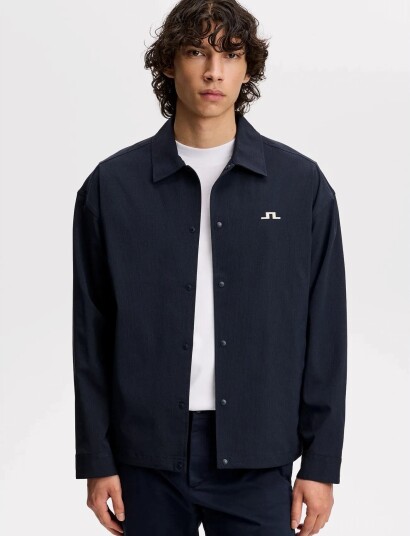 J. Lindeberg Dex Coach Overshirt Navy S