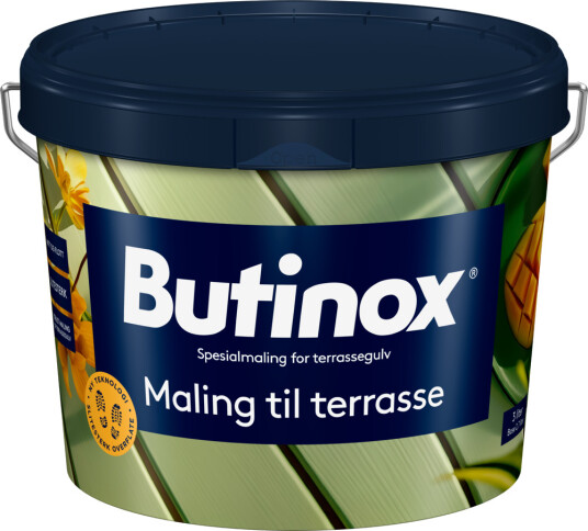 Butinox Terrassemaling Hvit 2,7l Butinox Terrassemaling Hvit 2,7l