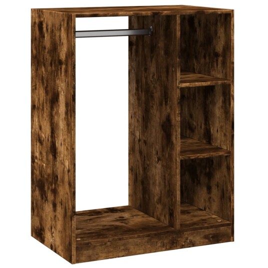 Garderobe røkt eik 77x48x102 cm konstruert tre Garderobe røkt eik 77x48x102 cm konstruert tre