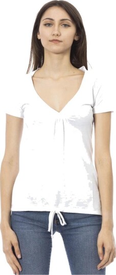 Trussardi Dame Topper Hvit L,