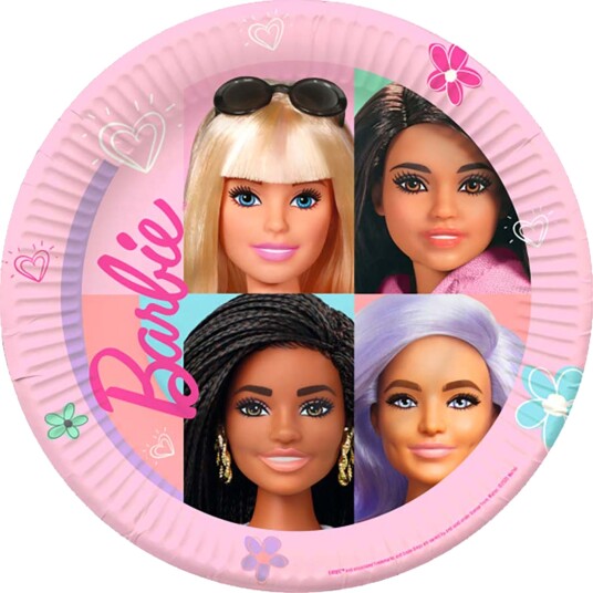 Riethmüller Papptallerken Barbie 8-pakning 9915482-66