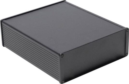 Hammond Electronics 1457U2201EBK 220 × 165 × 55 mm Aluminium Svart Kabinett