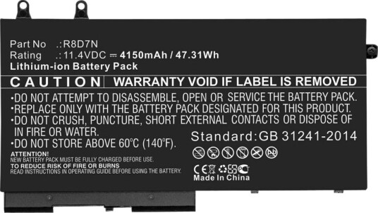 Coreparts Batteri Til Bærbar Pc Tilsvarer: Dell Tnt6h Dell R8d7n Dell Dep354nb Dell 451-Bckc Dell K7c4h Litiumion 4000 Mah 45.6 Wh MBXDE-BA0243