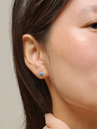 ENAMEL Copenhagen Soleil Studs Gull ONE SIZE
