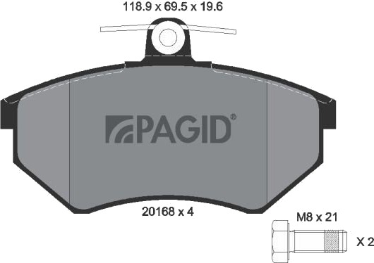 PAGID T5051N Bremseklosser