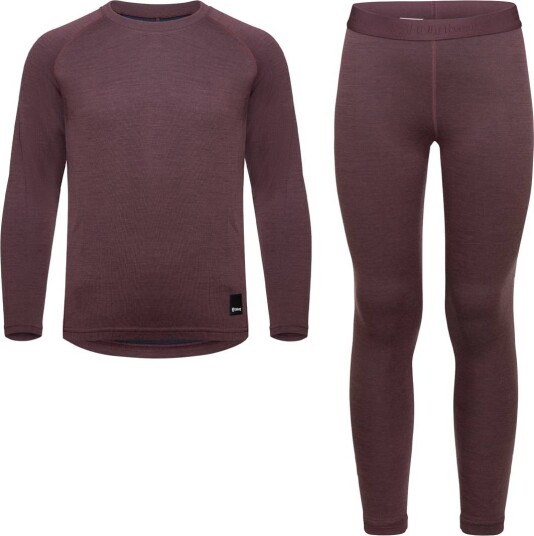 Urberg Juniors' Selje Merino-Bamboo Set Huckleberry/Blue Nights 110/116 Urberg Juniors' Selje Merino-Bamboo Set Huckleberry/Blue Nights 110/116