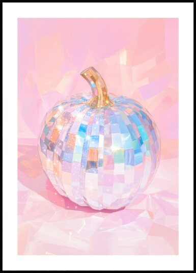 Iridescent Disco Pumpkin Plakat / 21x30