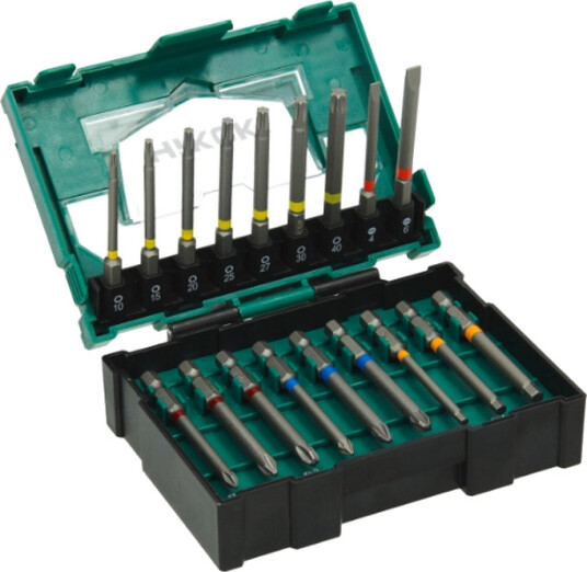 Hikoki Bitssett T-Profil, Spor/Kryss Phillips, Kryss Pozidriv, Sekstant Inkl. Bitholder