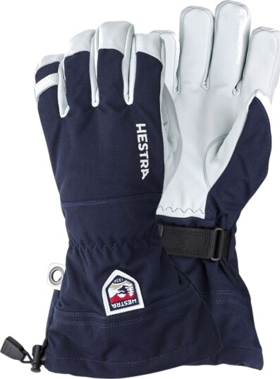 Hestra Army Leather Heli skihansker marin 9