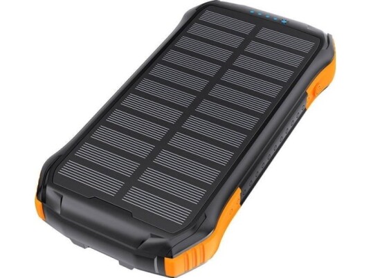 Choetech B6582x Usb 10000Mah Qi 5W Solar Power Bank (Svart-Oransje)