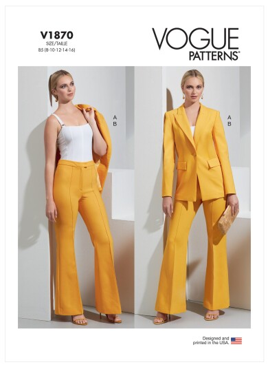 Vogue 1870 - Dress/drakt Y5 (18-20-22-24-26)