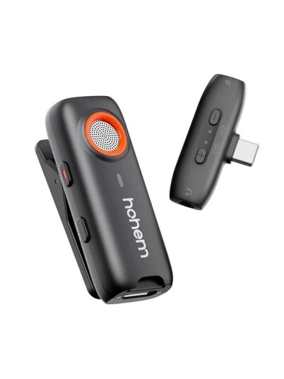 Hohem MIC-01 Trådløst Mikrofonsett med USB-C for Vlogging og Streaming Hohem MIC-01 Trådløst Mikrofonsett med USB-C for Vlogging og Streaming
