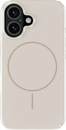 Holdit Mono Case Magsafe iPhone 16 Light Beige/Beige