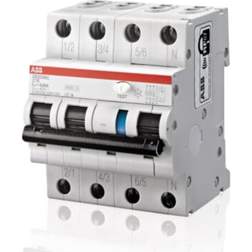 ABB Jordfeilautomat DS203NC 4p C25A/30mA AP-R ABB - 1683644