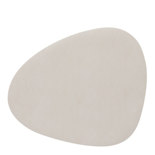 Lind DNA  Leather Serene Curve bordbrikke L 37x44 cm cream