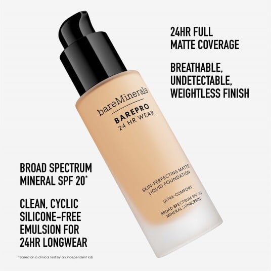 bareMinerals BAREPRO 24H Matte Liquid Foundation Deep 57 Neutral 30ml bareMinerals BAREPRO 24H Matte Liquid Foundation Deep 57 Neutral 30ml