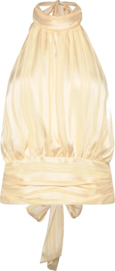 Gina Tricot Halterneck Top Yellow 40