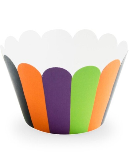 6 stk Fargerike Cupcake/ Muffinsomslag Hokus Pokus