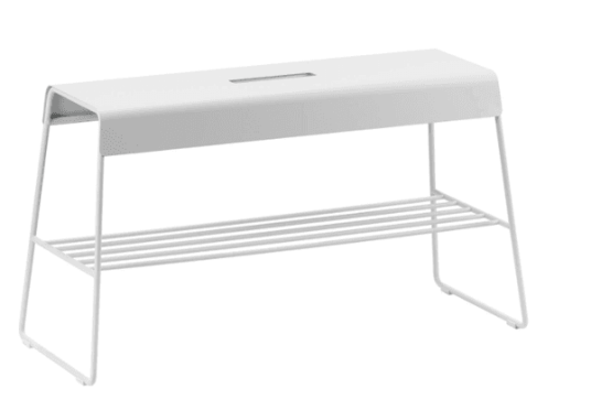 Zone Denmark A-Bench benk m/ hylle 78,5x34x45cm grå