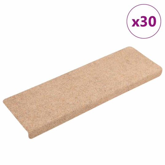  Selvklebende trappematter 30 stk kremhvit 65x21x4 cm 8721288458100