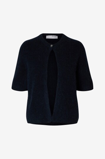 Selected FEMME - Kardigan slfSia Ras 2/4 Rib Knit NO - Blå