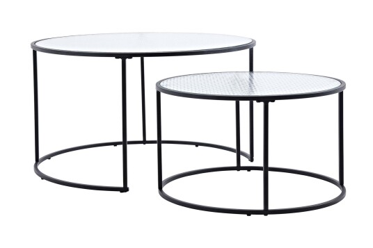 Venture Design Twin salongbord Glasss 80/60 cm Gjennomsiktig