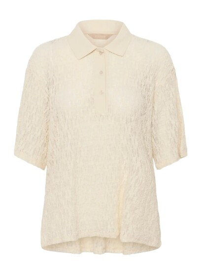 Culture Cukine Lace Tee   Cream   S