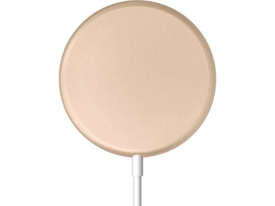 Crong Magspot Trådløs Lader - Magsafe 15W Induktiv Aluminiumslader (Gull) Crong Magspot Trådløs Lader - Magsafe 15W Induktiv Aluminiumslader (Gull)