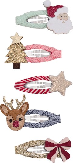 Mimi & Lula 5 Clic Clacs Mini Christmas Multi/patterned One Size