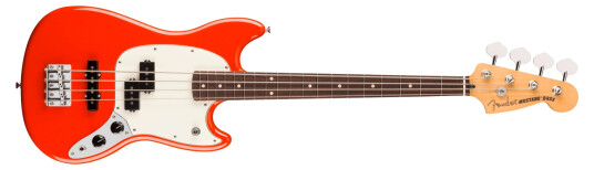 Fender Player II Mustang Bass PJ RW Coral Red