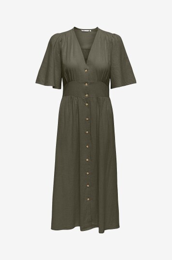Only Kjole onlTizana 2/4 Midi Dress Wvn Grønn Only Kjole onlTizana 2/4 Midi Dress Wvn Grønn