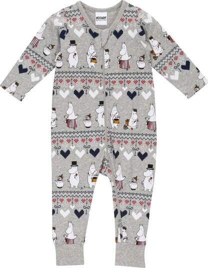 MOOMIN Vinterhjärta Pyjamas B GREY 80 MOOMIN Vinterhjärta Pyjamas B GREY 80