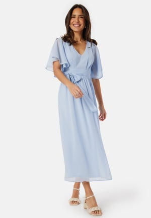 Bubbleroom Occasion Butterfly Sleeve Midi Dress Dusty blue 44 Bubbleroom Occasion Butterfly Sleeve Midi Dress Dusty blue 44