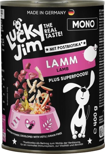 Lucky Jim Våtfôr Mono Lam 24 X 400 G