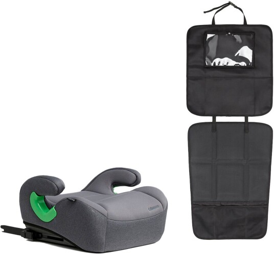 Beemoo Raise 2 i-Size Beltepute ISOFIX inkl. Beemoo 3-in-1 Sparketrekk, Mineral Grey/Black
