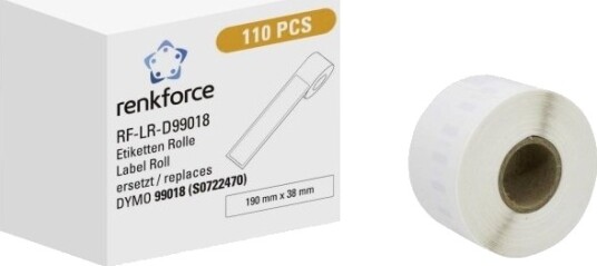 Renkforce Rf 6027840 Hvit Selvklebende Skriveretikett Kontinuerlig Etikett Rull Papir Direkte Termisk Renkforce Rf 6027840 Hvit Selvklebende Skriveretikett Kontinuerlig Etikett Rull Papir Direkte Termisk