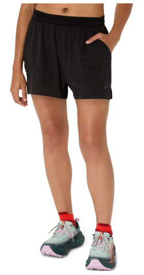 Asics Women"s Fujitrail Elite Short Performance Black XS