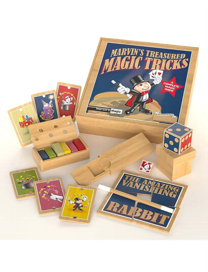 Marvin"s Magic Marvin"s Treasured Magic Tricks (Wooden Set) - Multi/patterned - ONE SIZE