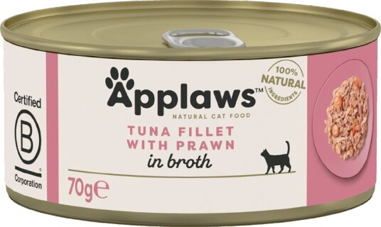 Applaws I Buljong Tunfiskfilét & Reker 24 X 70 G Applaws I Buljong Tunfiskfilét & Reker 24 X 70 G
