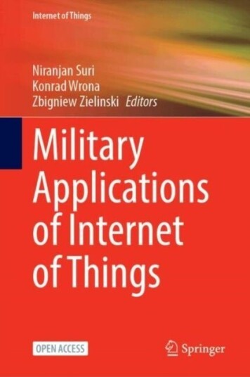 Military Applications of Internet of Things Military Applications of Internet of Things