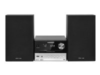 Grundig CMS 3000 BT DAB+ - Mikrosystem - 2 x 15 watt - sølv/svart
