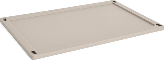 Hay Colour Crate Plastic Large Lokk Warm Grey Hay Colour Crate Plastic Large Lokk Warm Grey