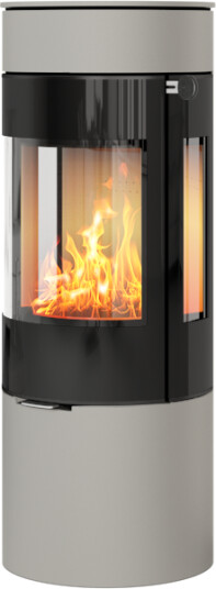Rais Viva l 120 nikkel vedovn med sideglass og glassdør