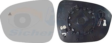 Speilglass, ytterspeil VAN WEZEL 3376835