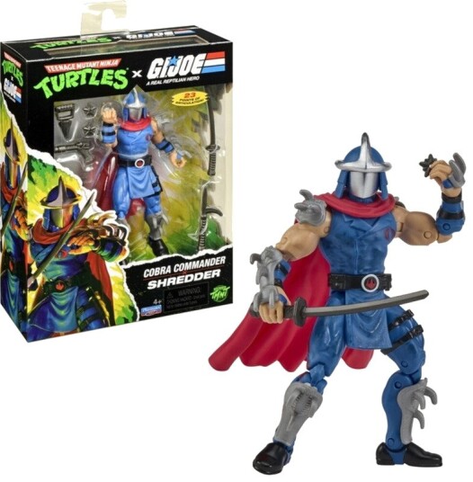 Teenage Mutant Ninja Turtles x G.I. Joe Cobra Commander x Shredder Action Figure (TMNT)