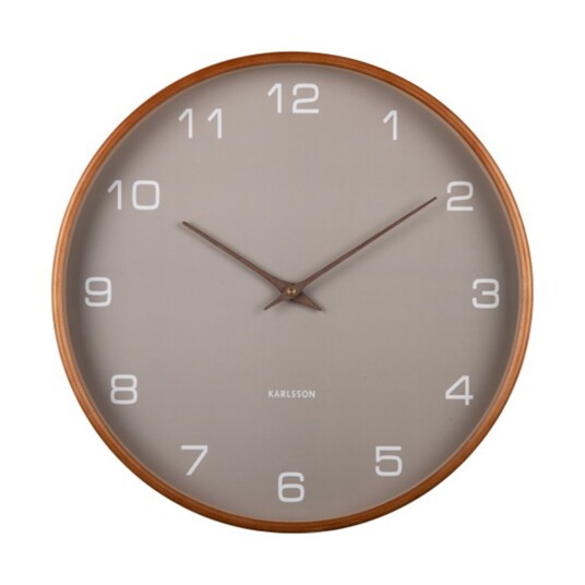 Karlsson Acento Veggklokke KA5993GY Unisex 40 cm Kvarts urverk Karlsson Acento Veggklokke KA5993GY Unisex 40 cm Kvarts urverk