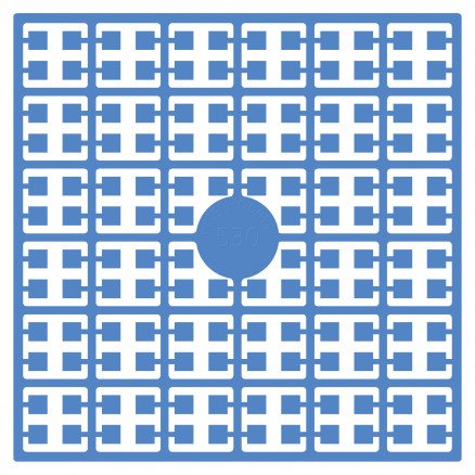 Pixelhobby Midi Perler 530 Klar Blå 2x2mm  140 pixels